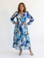 Althea - Long Sleeve Floral Maxi Dress